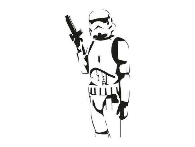 Stormtrooper Wall Stencil 2
