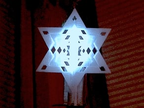 Tree Topper - illuminated Star of David