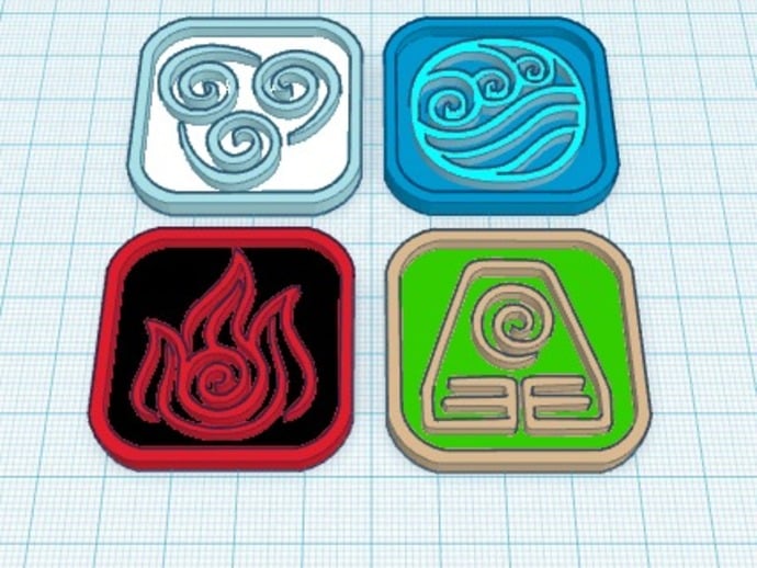 water, earth,fire,air-only the avatar