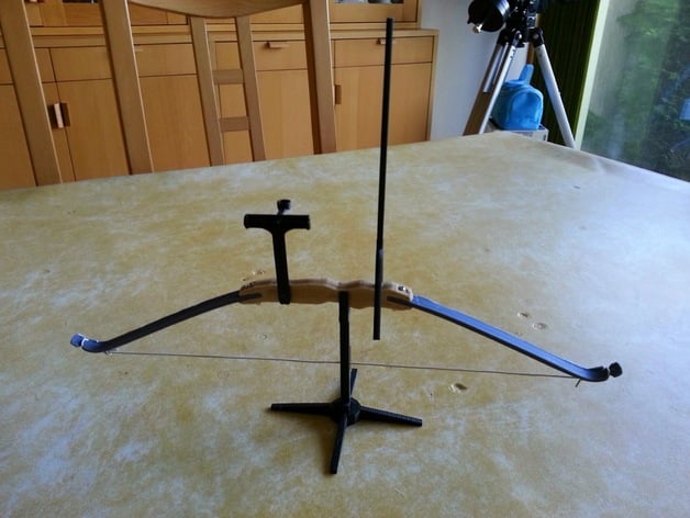 Recurve bow on its stand