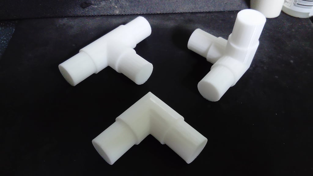 21.5mm (22mm) PVC pipe connectors (solid)