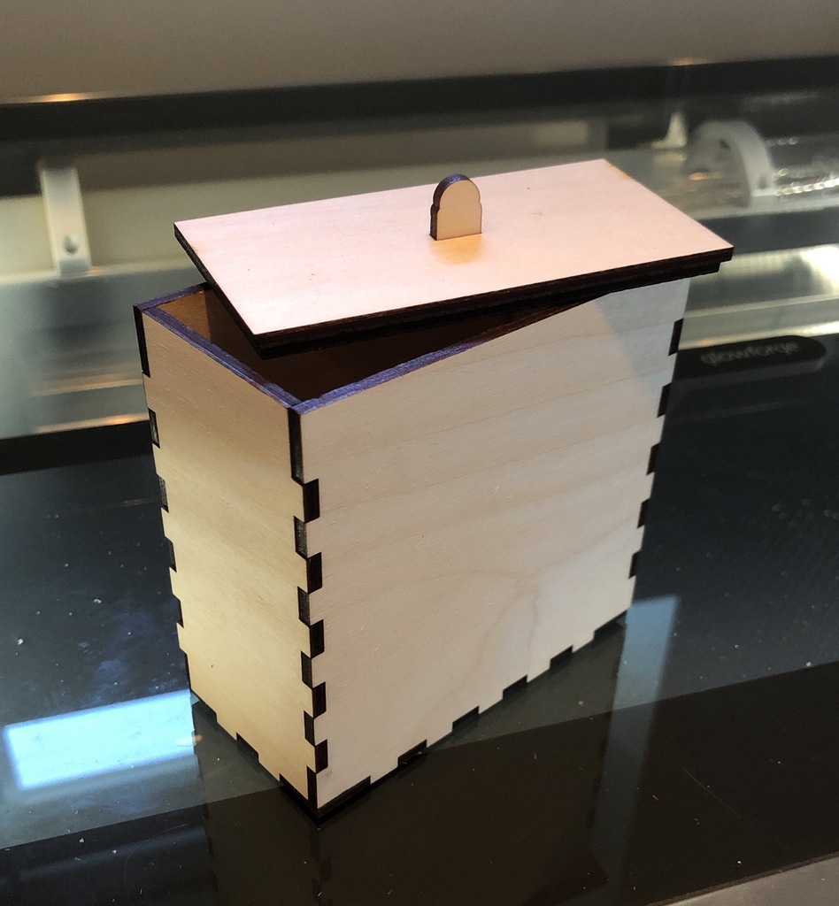 Laser Cut Box and Lid with Handle