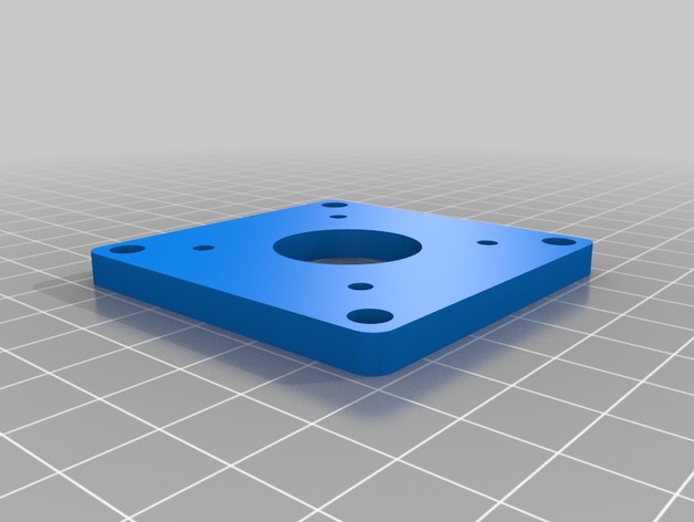 NEMA-23 mount to motor adapter plate by the_digital_dentist - Thingiverse