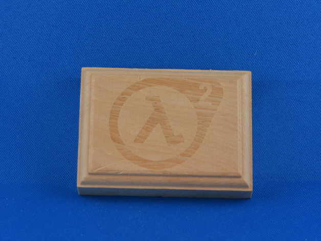 Half Life 2 Logo (On Wooden Block)
