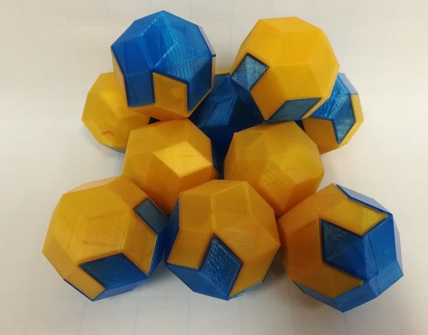 Dissection of a Rhombic Triacontahedron, Golden Ratio