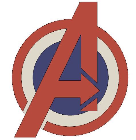 Avengers Symbol - Captain America Style