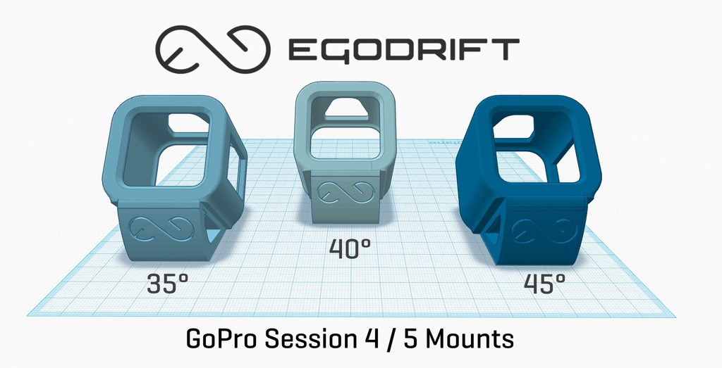 Egodrift Gopro Session 4 & 5 Mounts