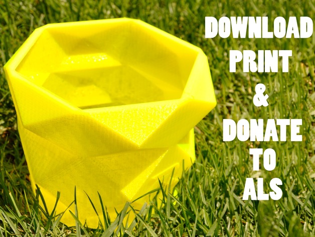3D Printed Ice Bucket Challenge for ALS