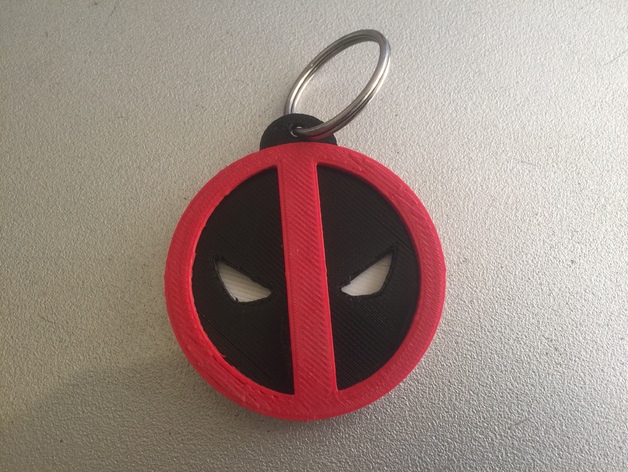 Deadpool Logo Key Fob