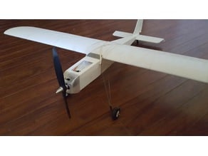 "Ugly" Stick plane 1166mm wing span 3D model