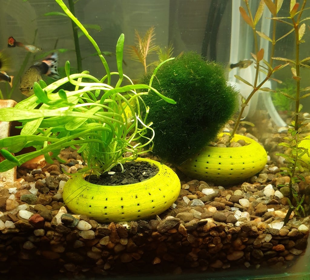 Aquarium plant pot