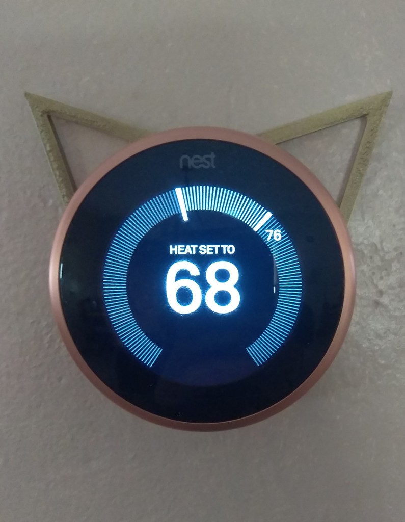 Nest Thermostat Cat Ears