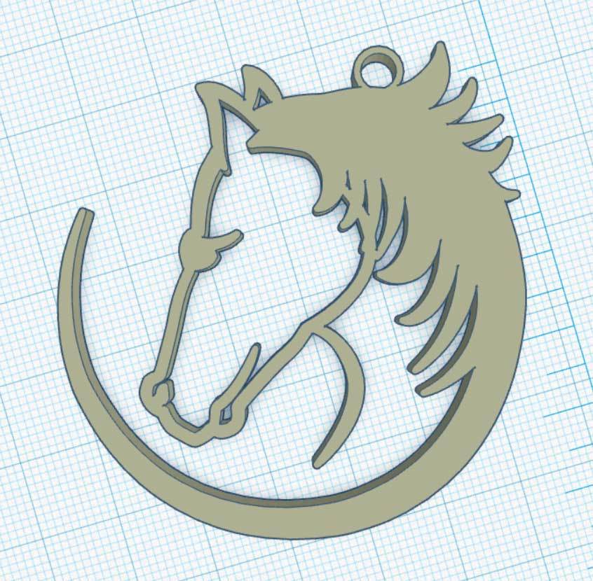 Medallion horse - Médallio cheval