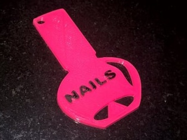 Nail Artist pendant or keychain