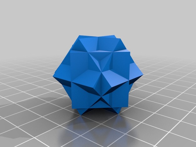 Compound of three cubes