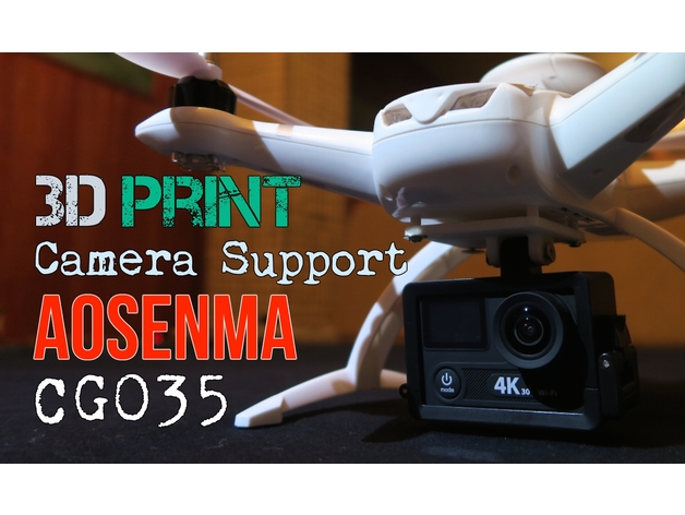 Aosenma CG035 3D Print Action Camera Support - DIY MOD @ Songoland
