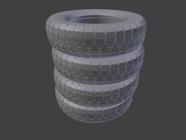 Stack of Truck Tires