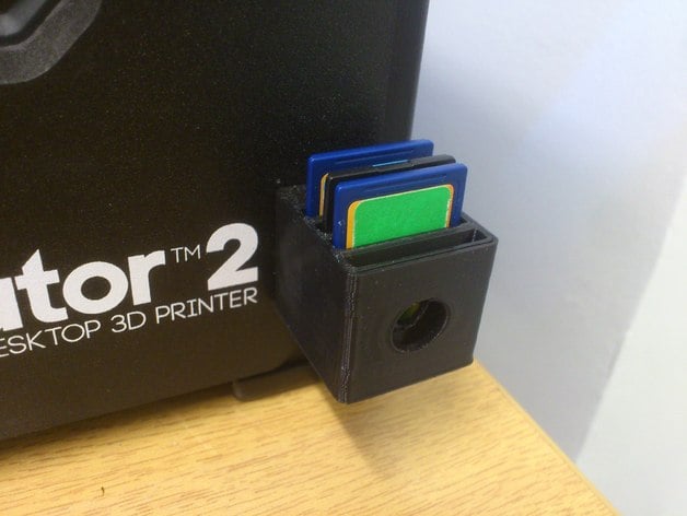 Makerbot Replicator 2 SD card caddy