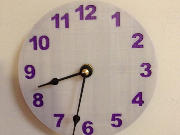 two color clock face