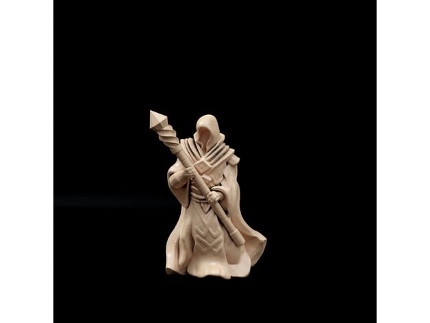 Image of Guild Mage with Staff (32mm scale)