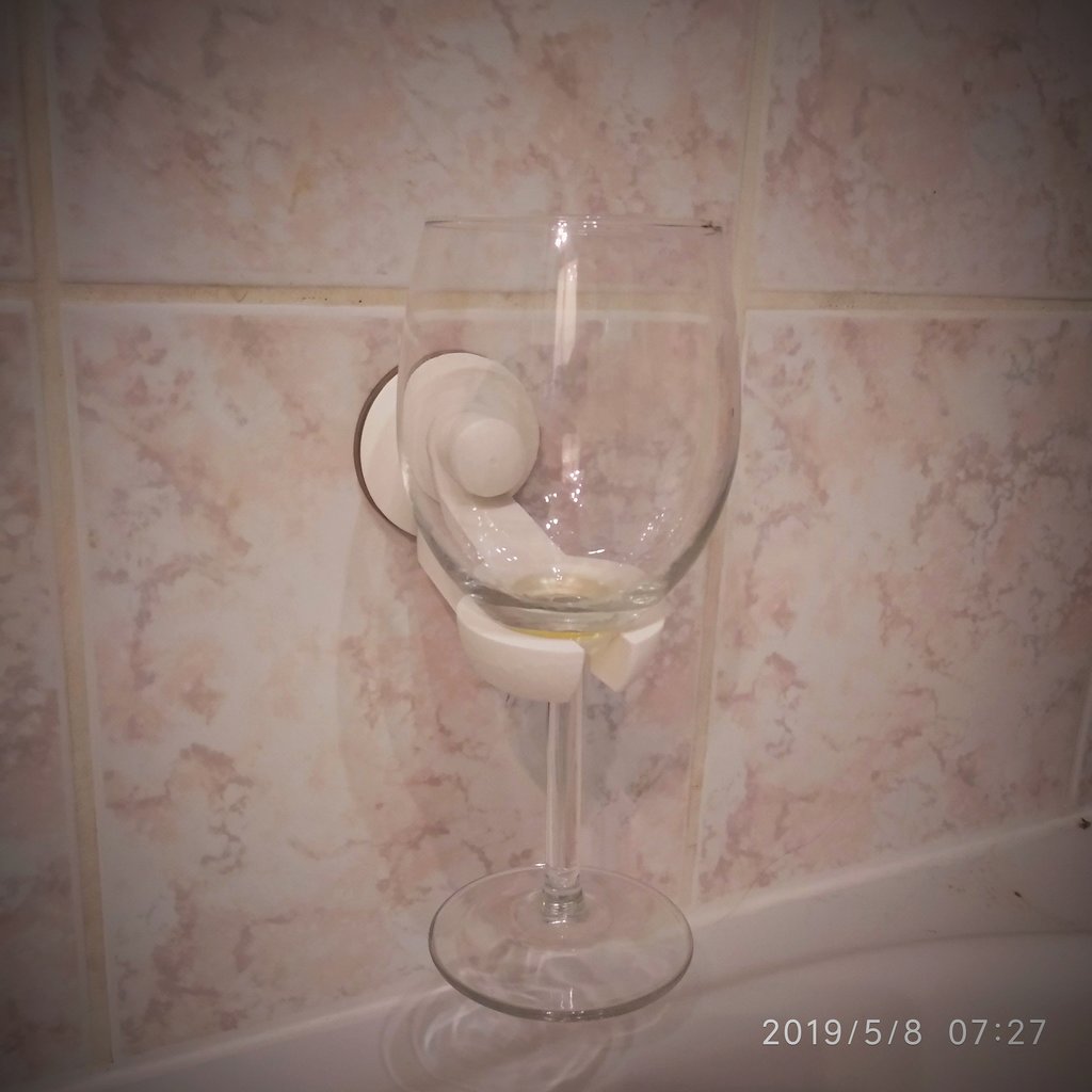 Bathtub Bathroom Wine Glass Holder IKEA IMMELN Suction
