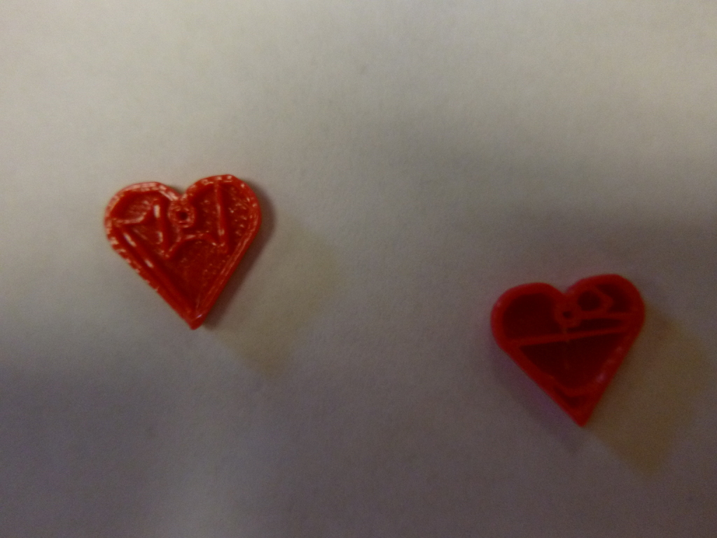 Heart for Earrings or necklace or key chain for catfill or sharkfill 