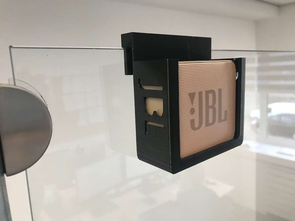 JBL Go 2 shower door mount