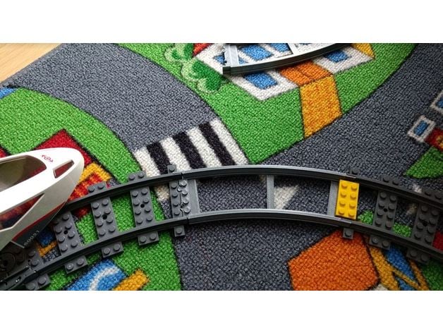 Lego City train track compatible Curved V2