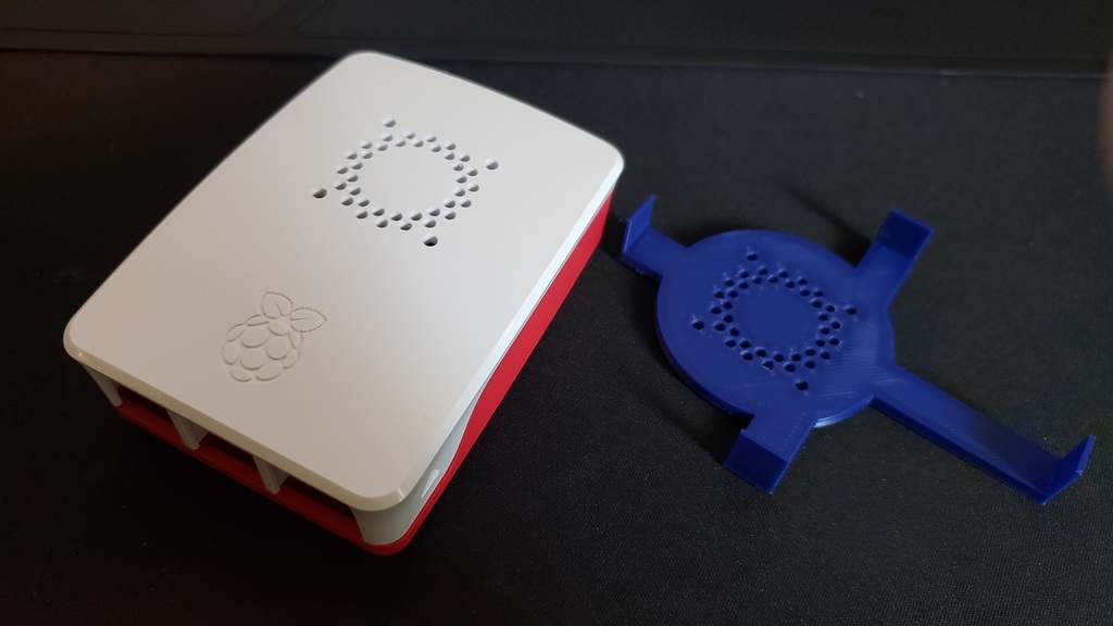 Official Raspberry Pi 4 Case 30mm Fan Mod Template