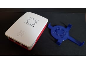 Official Raspberry Pi 4 Case 30mm Fan Mod Template