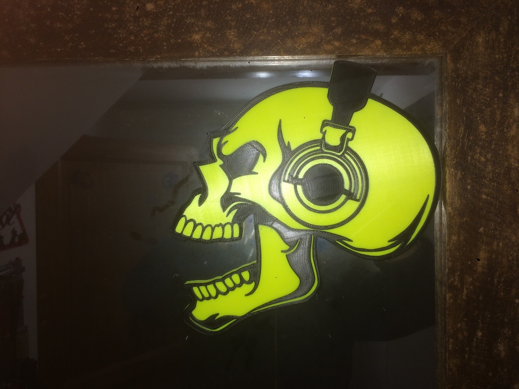 skull-headphone bi color single extruder