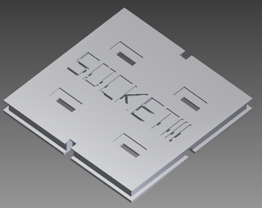 486 DX 2 - Socket 3 - CPU Cover (Holder)
