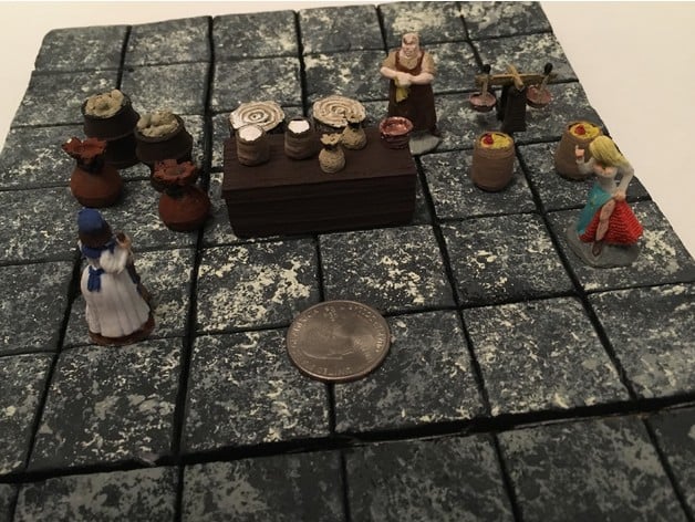 Image of Medieval Market Accessories Miniatures