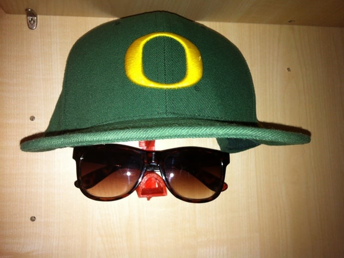 Half Hat And Sunglasses Invisible Shelf