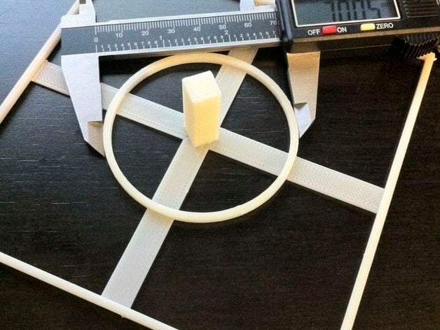 XYZ Simple Test Object for Makerbots & Repraps (90mm & 140mm)