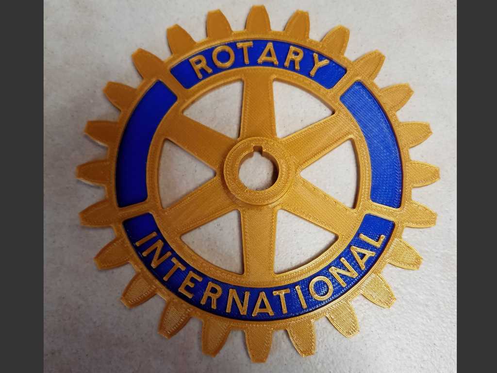 Rotary International Symbol - Dual Extrusion