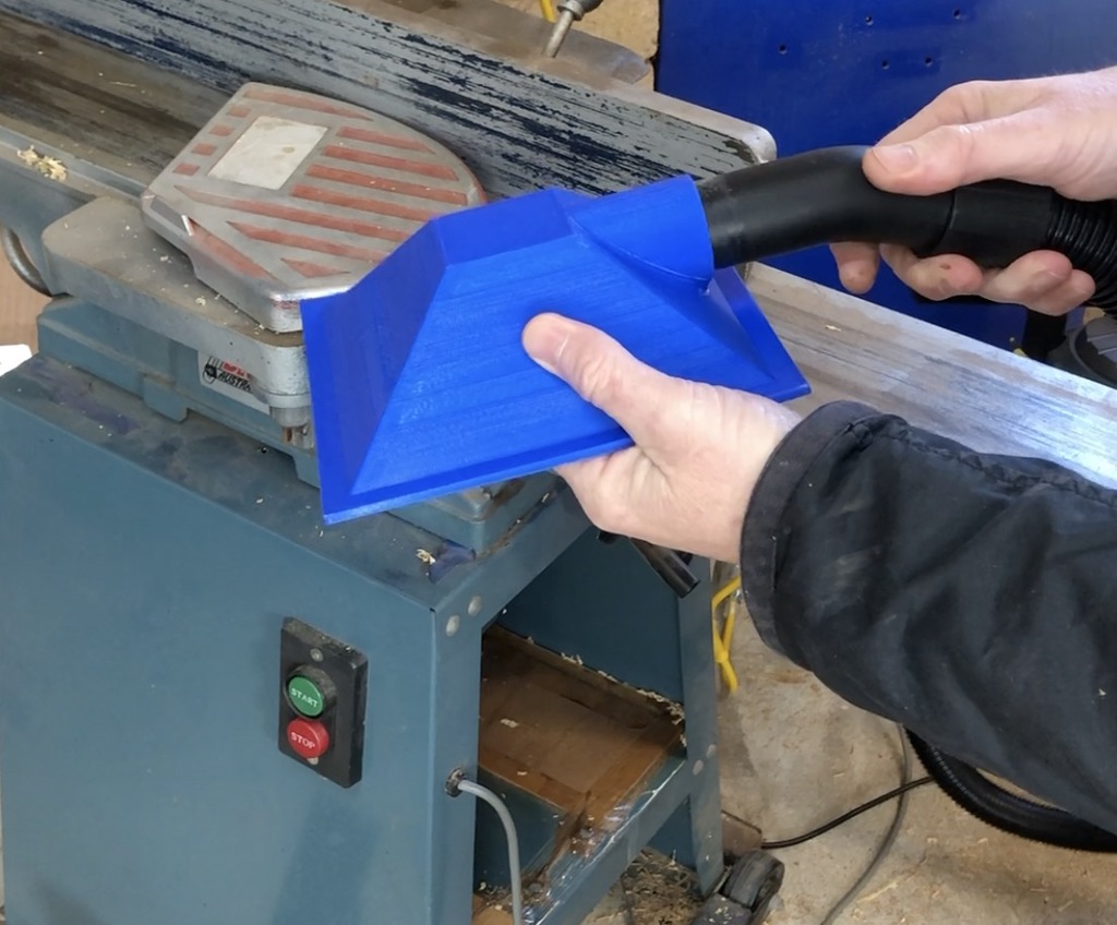 Dust catcher for jointing plane