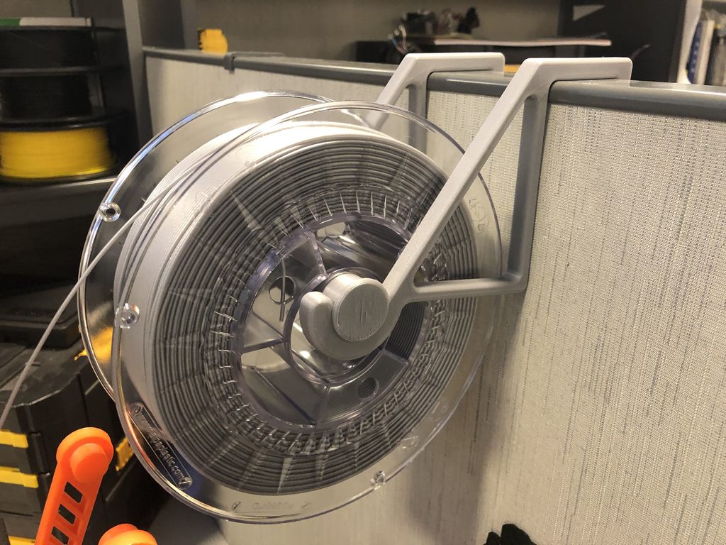 Spool Holder for Office Cubicle