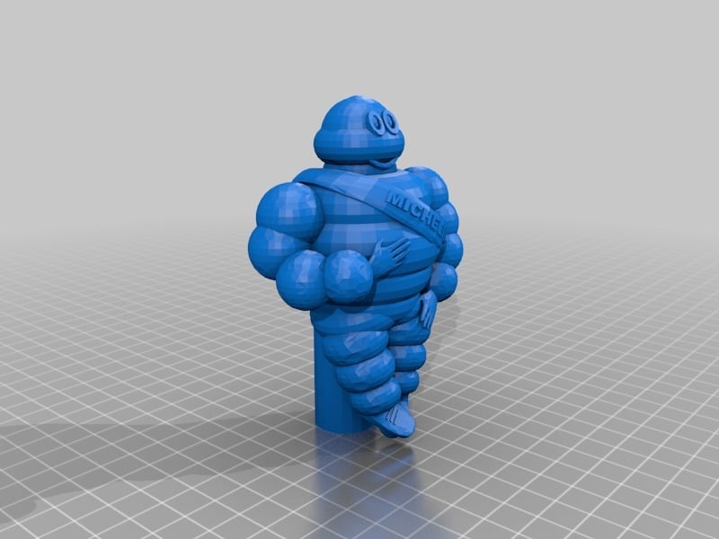 Michelin Man with stand for mounting and lighting