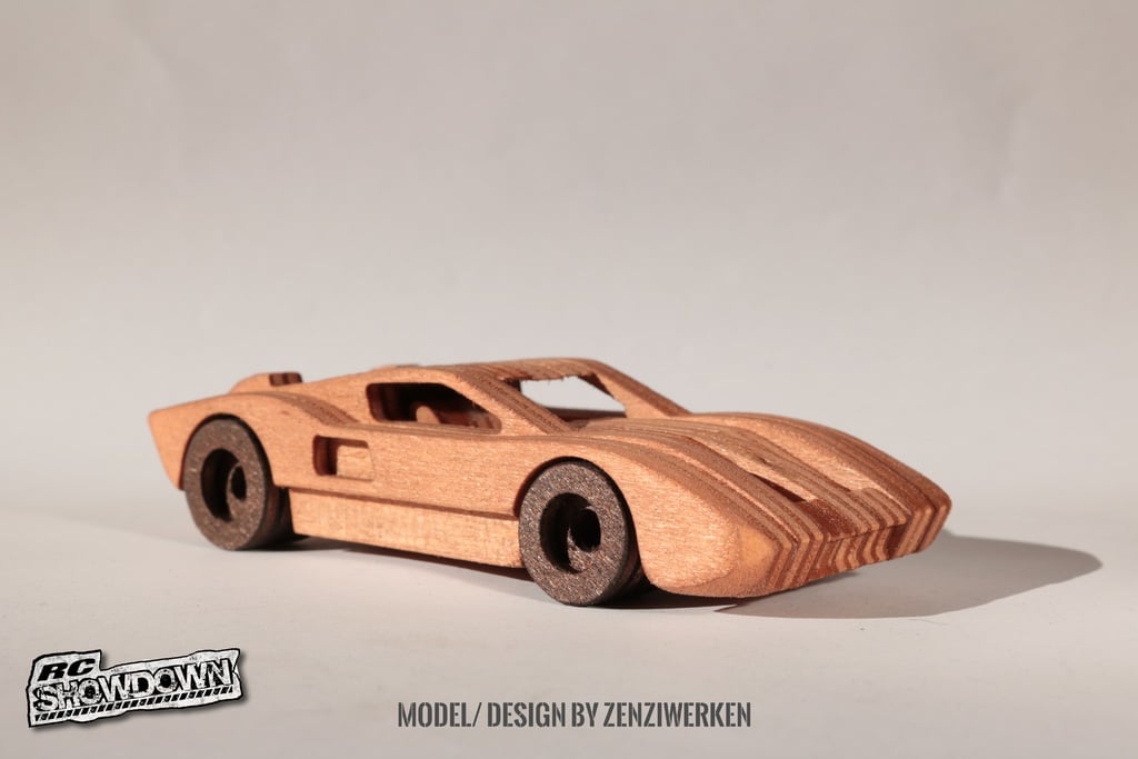 1966 Ford GT40 simplified cnc/laser | with Interior 