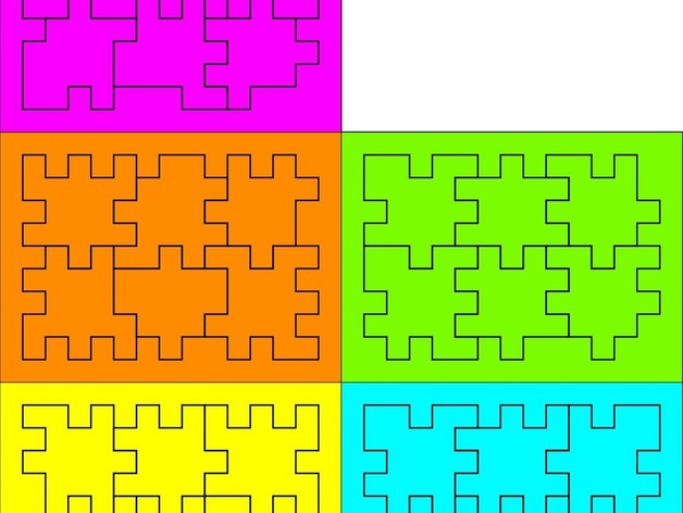 5 different box puzzles aka Happy Cubes