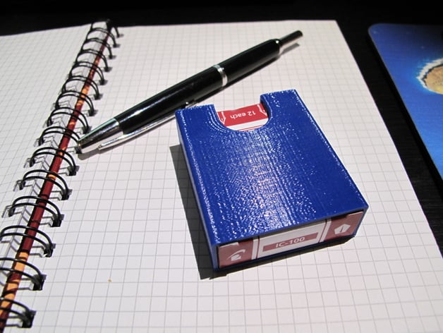Fountain pen ink cartridge box sleeve