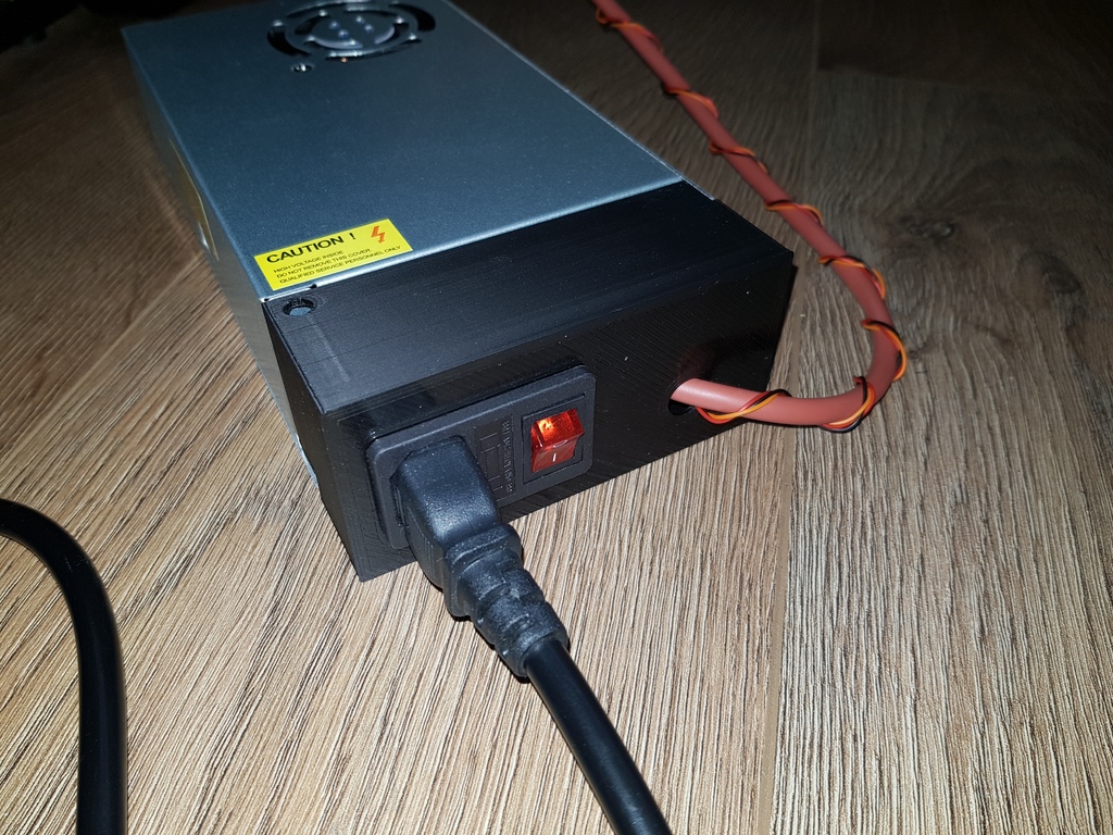 Tevo Tarantula S-300-12 power supply cover with switch and input