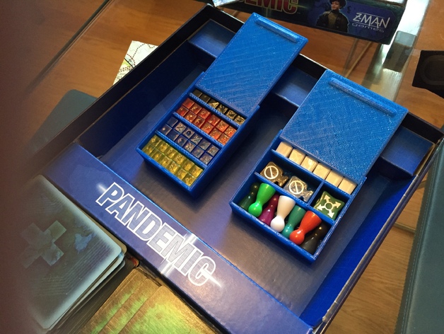 Pandemic game piece slide cases