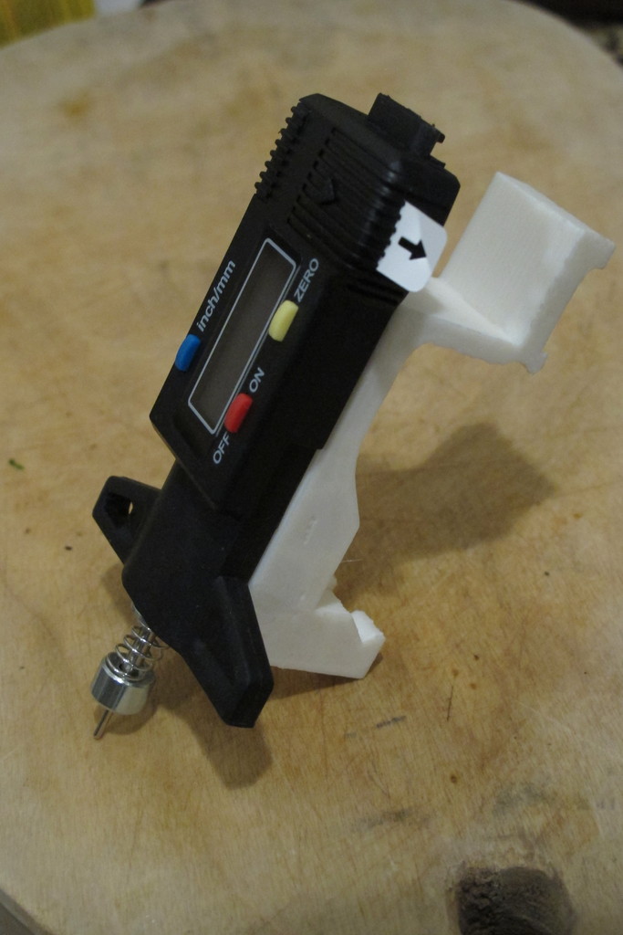 z axis depth indicator for QU-BD One Up and Two Up printers
