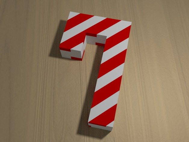 Low Poly Candy Cane
