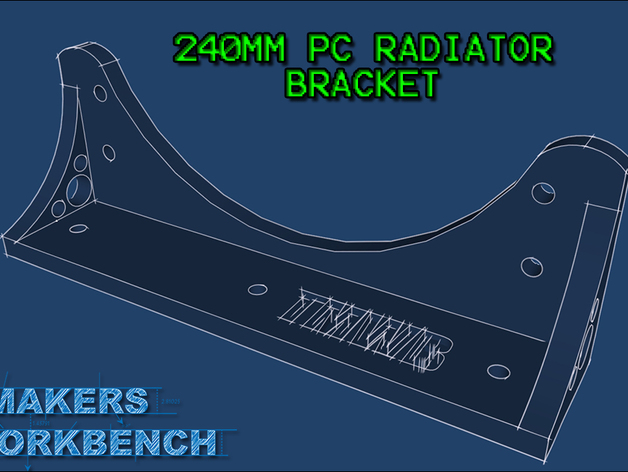 240mm PC Radiator Mounting Bracket