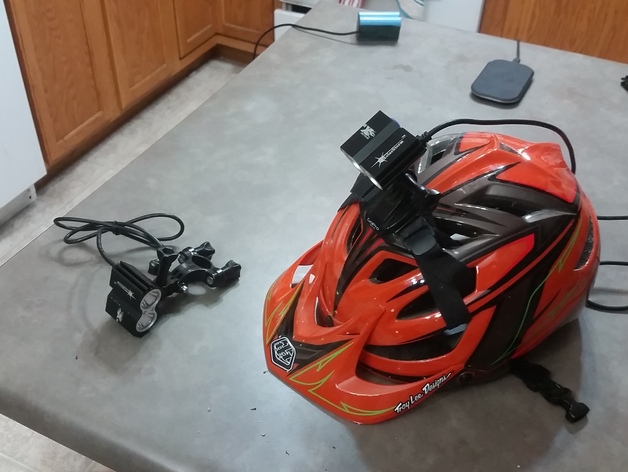 Solarstorm bike light adapter to GoPro mount