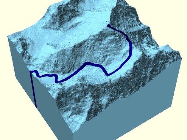 Everest & 1953 Ascent Route (Dual Color)