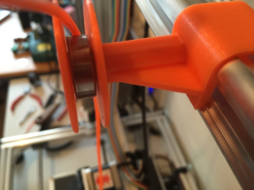 Filament Guide Clip On with Bearing and Lock (extra strength)